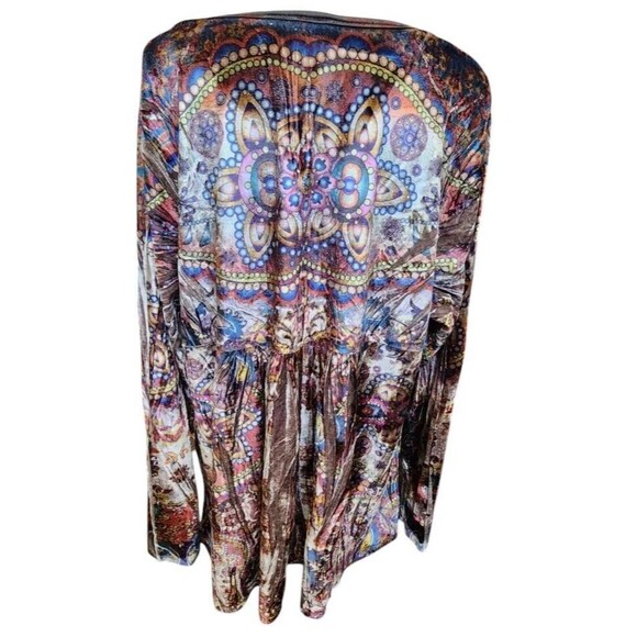 CATO Velvet Oversized Top Size 22/24W Boho - Picture 5 of 9